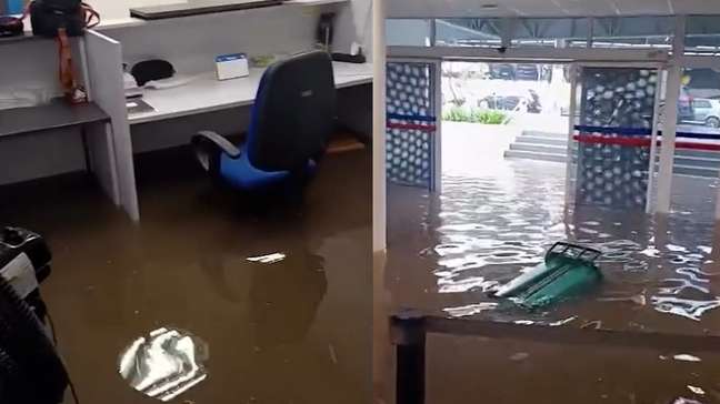 Câmara Municipal de Guarulhos (SP) é invadida por água após chuva forte