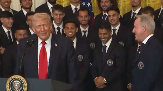Ao elogiar gol de Suárez, Trump chama Palmeiras de 'melhor time do Brasil'