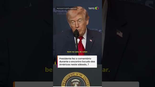 Trump cita 'míssil de alta precisão' e diz que EUA estão em perigo #shorts