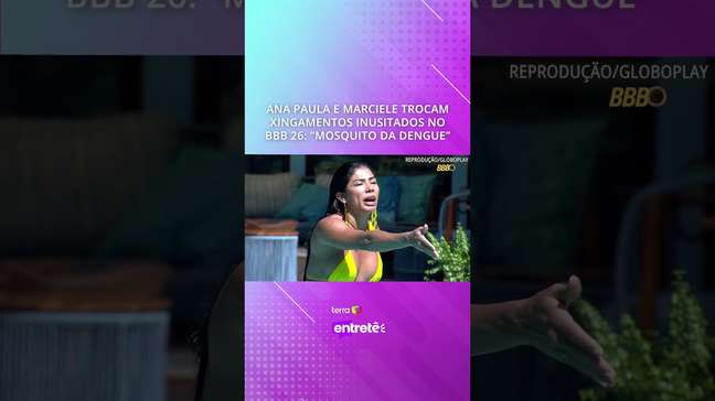 Ana Paula e Marciele trocam xingamentos inusitados no BBB 26: "Mosquito da dengue" #shorts