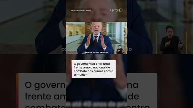 Em pronunciamento, Lula defende ações contra feminicídio #shorts