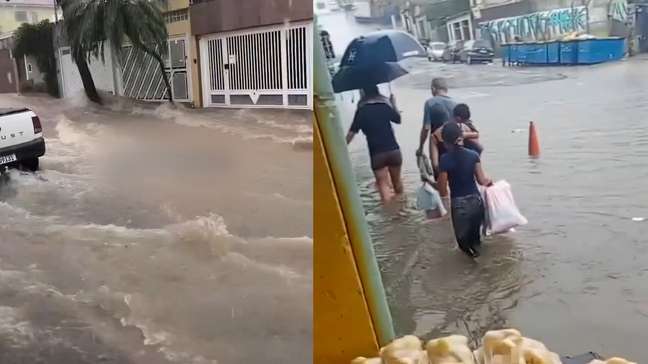 Forte chuva causa alagamentos em bairros de São Paulo