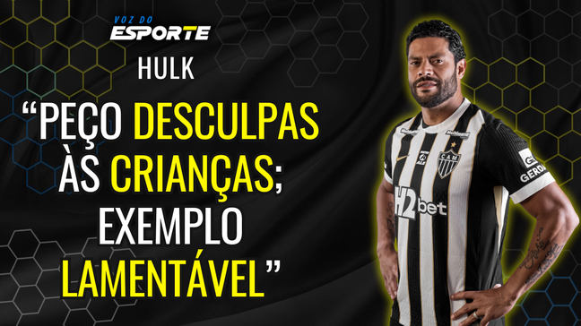 Hulk  comenta a briga generalizada na final do mineiro e pede desculpas pelo mau exemplo