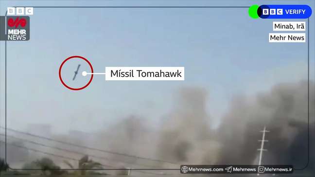 Míssil americano atinge base militar perto de escola no Irã, mostra análise de vídeo