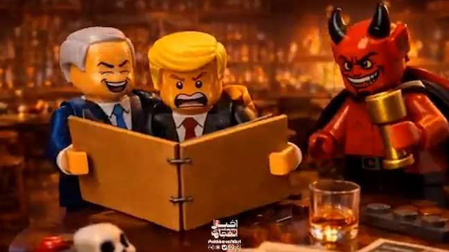 Irã cria animação com Trump ao lado do diabo após ataque a escola
