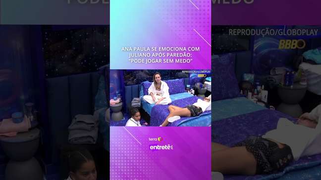 Ana Paula se emociona com Juliano após Paredão: "Pode jogar sem medo" #shorts