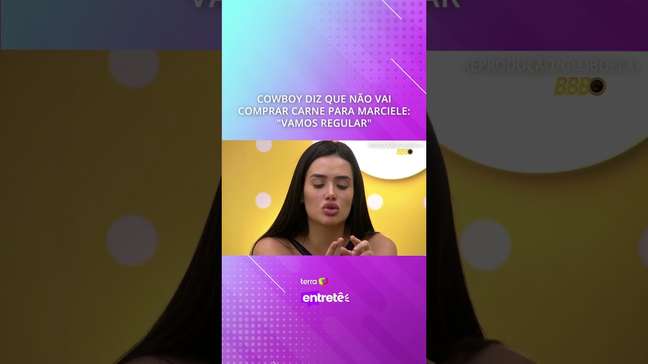 Cowboy diz que não vai comprar carne para Marciele: "Vamos regular" #shorts
