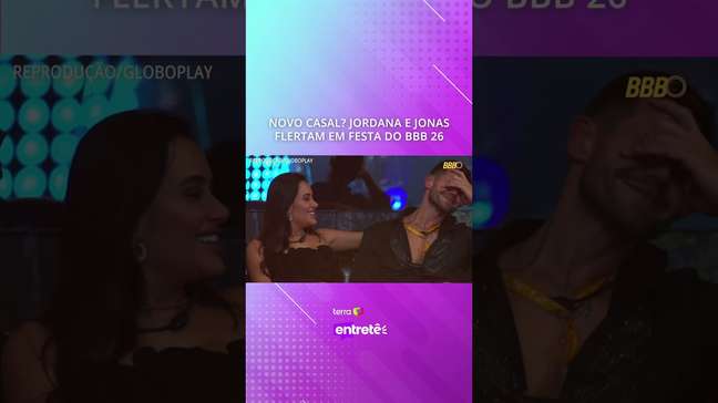 Novo casal? Jordana e Jonas flertam em festa do BBB 26 #shorts