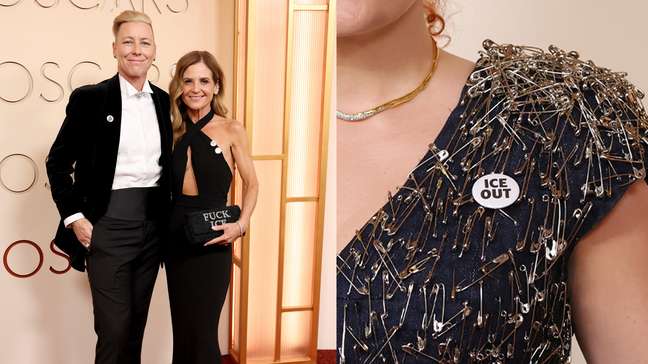 Famosos protestam contra guerra e políticas anti-imigração de Trump no Oscar 2026