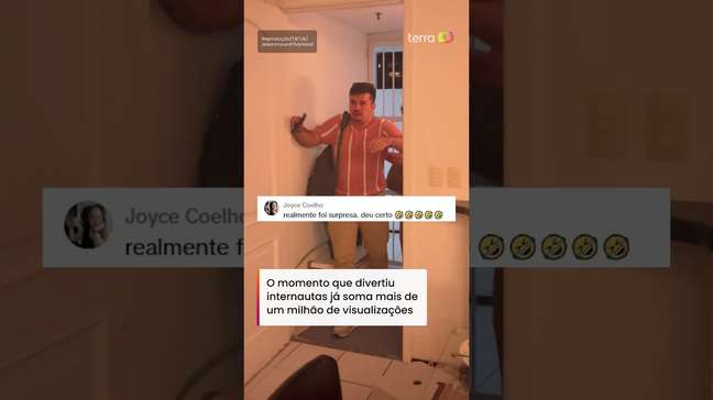 Aniversariante leva susto em festa surpresa e reação diverte amigos #shorts