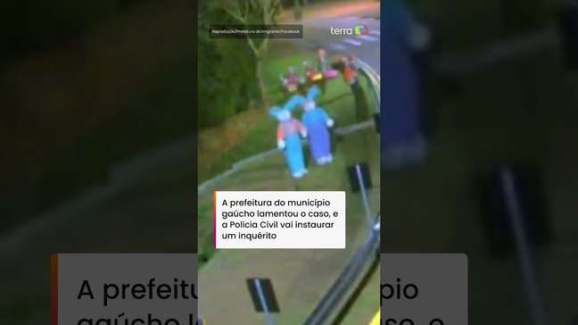 Vídeo mostra furto de coelho de decoração da Páscoa no Rio Grande do Sul #shorts