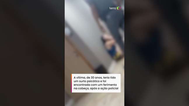Mulher é agredida por PM, e fica com ferimento na cabeça no litoral de SP #shorts