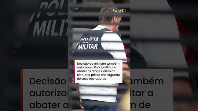 Moraes proíbe sobrevoo de drones nas proximidades da casa de Bolsonaro #shorts