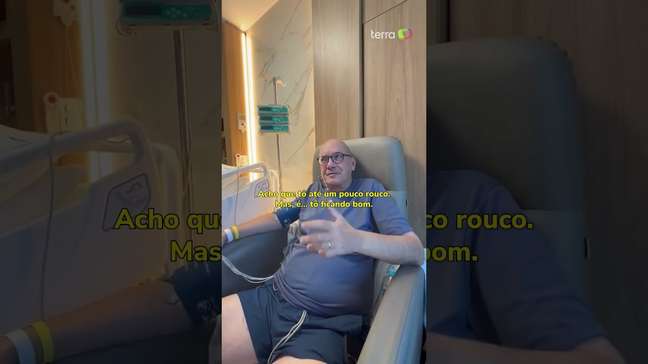 Comentarista do sportv atualiza estado de saúde após grave infecção #shorts