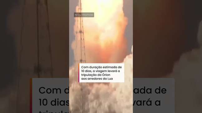 Artemis II: veja o momento do lançamento da 1ª missão tripulada da Nasa à Lua em 50 anos #shorts