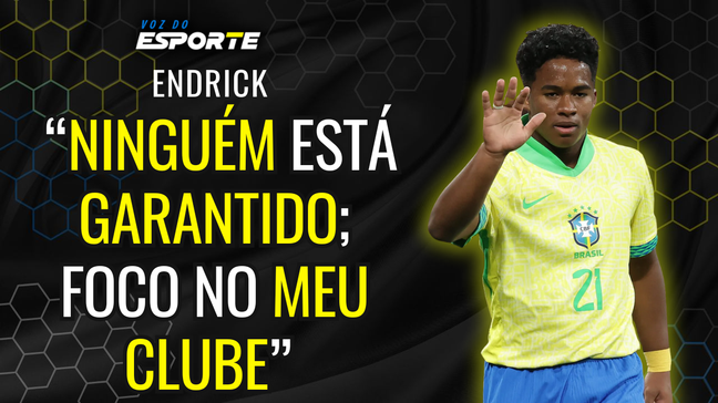 Endrick prega humildade sobre vaga na Copa