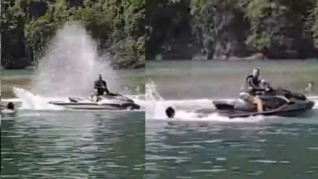 Homem é acusado de derrubar companheira de moto aquática e a ameaçar com manobras no litoral de SP