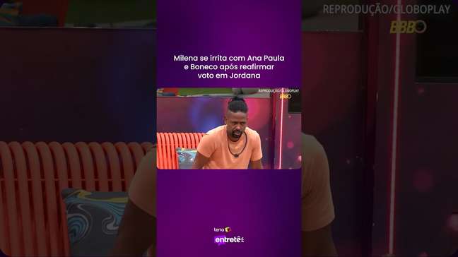 Milena se irrita com Ana Paula e Boneco após reafirmar voto em Jordana #shorts