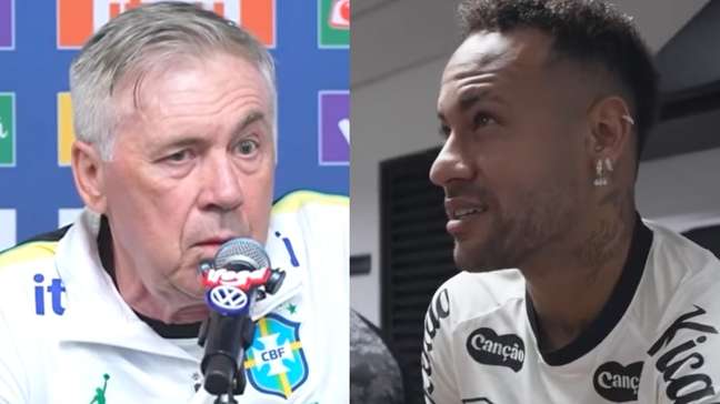 Ancelotti não descarta convocar Neymar para a Copa: ‘Está no caminho certo’