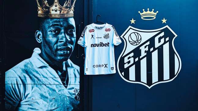 Em ação inédita, Santos usará marca registrada de Pelé no uniforme em jogo pelo Brasileirão