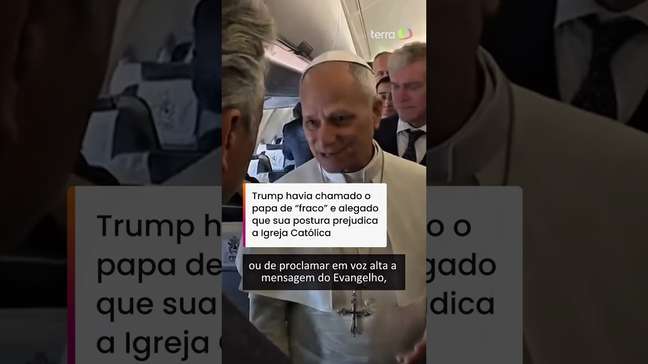 Papa Leão XIV diz que defende a paz e que 'não tem medo do governo Trump' #shorts