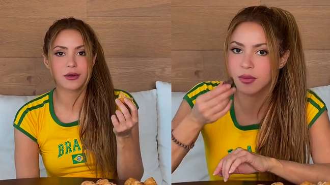 No aquecimento para Copacabana, Shakira prova comidas brasileiras: 'Vou começar a dieta’