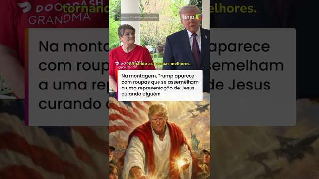 Trump nega que tenha se comparado a Jesus Cristo em montagem de IA #shorts