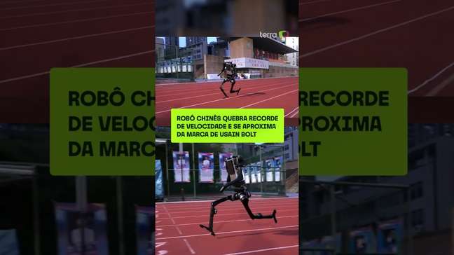 Robô chinês quebra recorde de velocidade e se aproxima da marca de Usain Bolt
