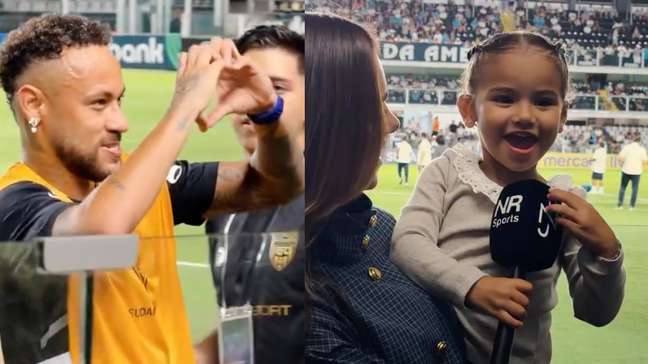 Mavie viraliza ao 'explicar' gritos da torcida do Santos por Neymar: 'Ele é famoso'