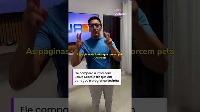 Irmão de Jordana afirma que ela carregou o BBB 26 nas costas igual Jesus Cristo #shorts