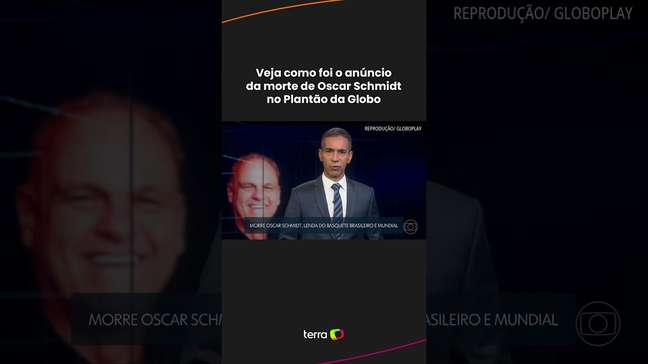 Veja como foi o anúncio da morte de Oscar Schmidt no Plantão da Globo #shorts