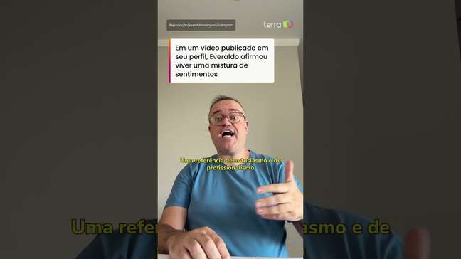 'Me preparar ainda mais', diz Everaldo Marques após ser escolhido para narrar o Brasil na Globo
