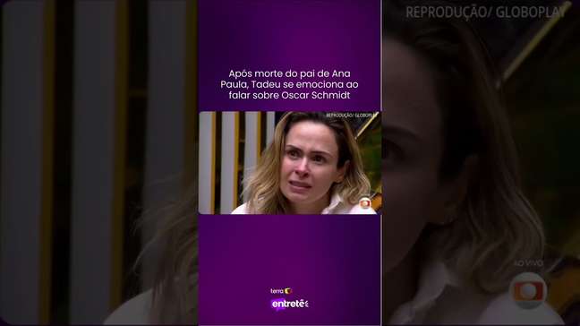 Após morte do pai de Ana Paula, Tadeu se emociona ao falar sobre Oscar Schmidt #shorts