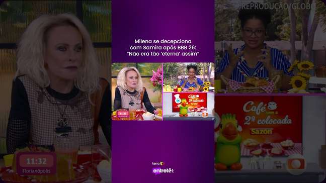Milena se decepciona com Samira após BBB 26: "Não era tão 'eterna' assim" #shorts