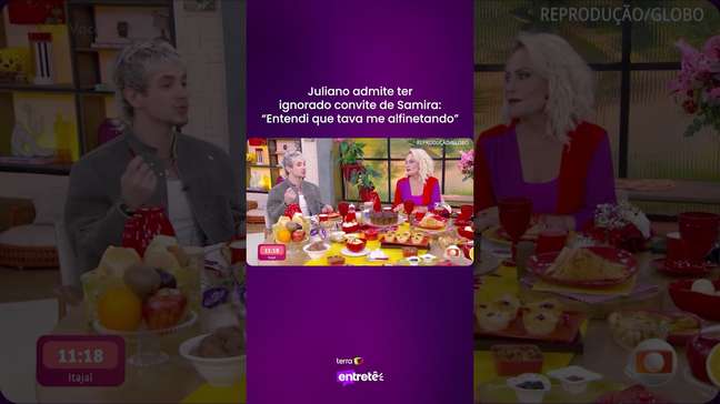 Juliano admite ter ignorado convite de Samira e cita interpretação de provocação