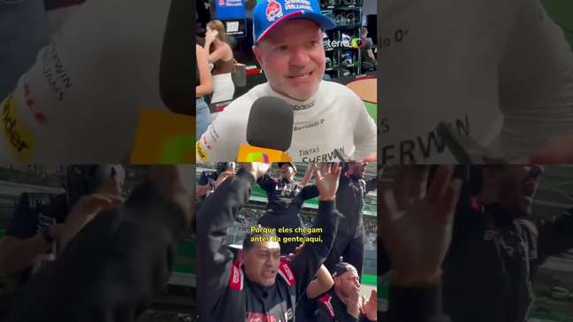Rubens Barrichello promete churrasco à equipe após pódio na Stock Car: 'Trabalham dia e noite'