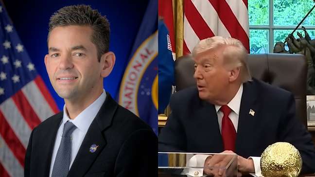 Trump faz piada com orelha de diretor da Nasa ao receber astronautas na Casa Branca: 'Superaudição'