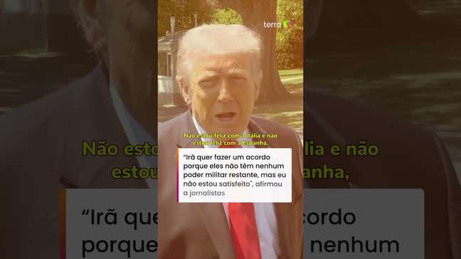 Trump diz que não está satisfeito com nova proposta de paz feita pelo Irã #shorts