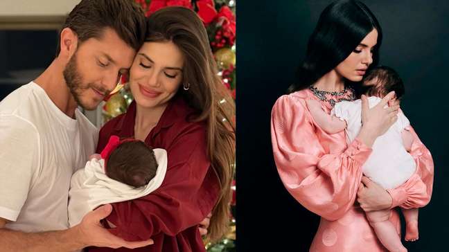 Camila Queiroz mostra rosto da filha pela 1ª vez em ensaio de dia das mães