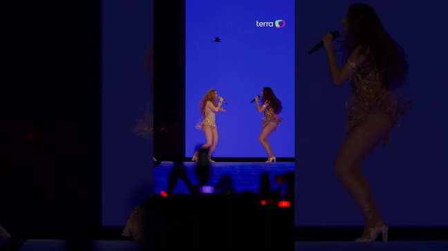Shakira no Rio: veja melhores momentos de Anitta no palco do 'Lobacana' #shorts