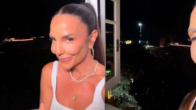 Ivete Sangalo mostra vista privilegiada para show de Shakira em Copacabana: 'Camarote'