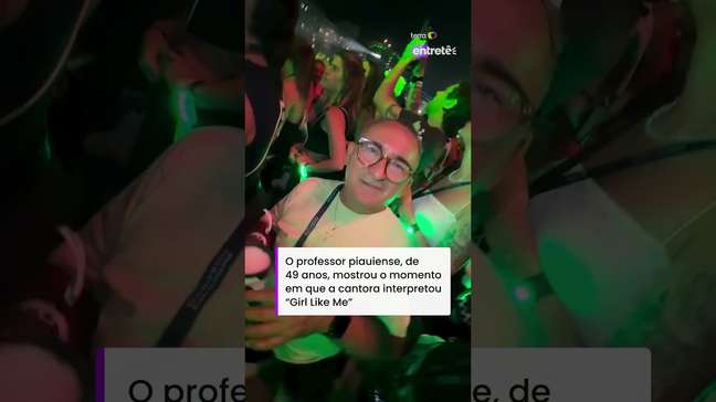 Joel Divo, que viralizou com música de Shakira, curte show em Copacabana #shorts