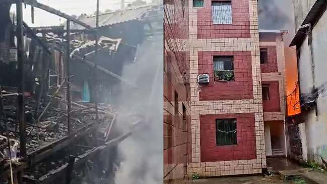 Veja como ficou o bairro em Manaus após incêndio que atingiu ao menos 30 casas