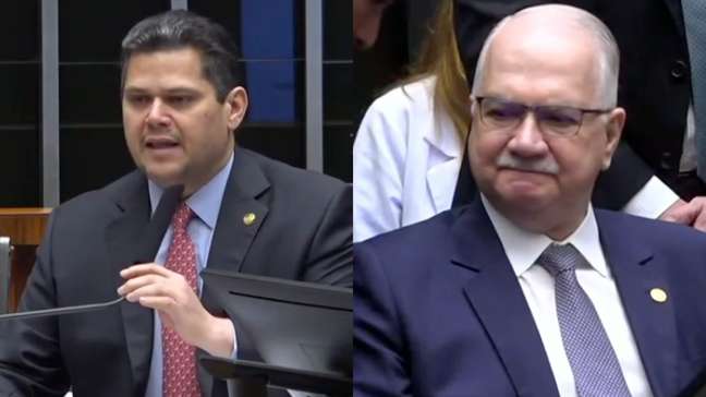 Alcolumbre diz que presença de ministros do STF 'engrandece momento histórico' durante cerimônia na Câmara