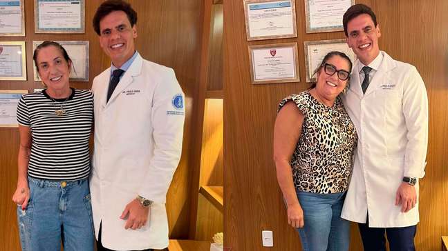 Médico mostra antes e depois da mãe de Virginia após protocolo de emagrecimento