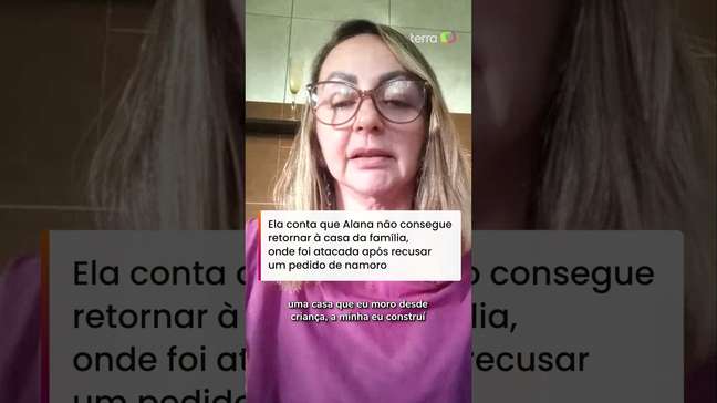 Mãe de Alana Rosa relata revolta e cicatrizes familiares após tentativa de feminicídio