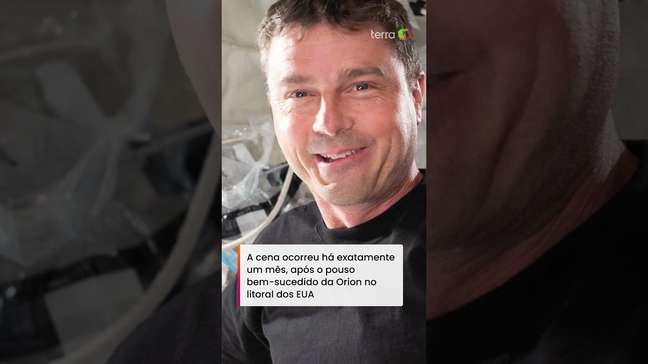 Comandante da missão Artemis II compartilha imagens inéditas do retorno à Terra #shorts
