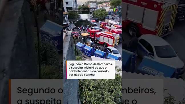 Explosão de gás de cozinha atinge casas e deixa feridos no Jaguaré #shorts