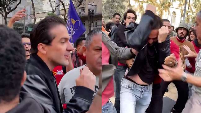 Vereadores do União Brasil se envolvem em pancadaria com estudantes da USP em manifestação