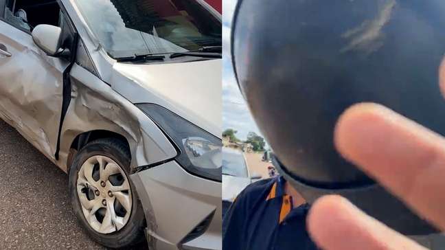 Repórter é agredido com capacete de moto enquanto cobria acidente de trânsito; veja vídeo